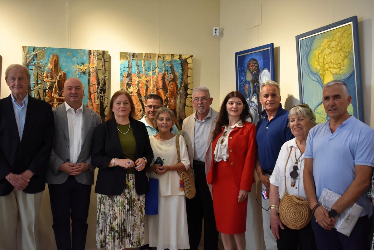 Inauguración de la exposición de dos artistas moldavas en Málaga.