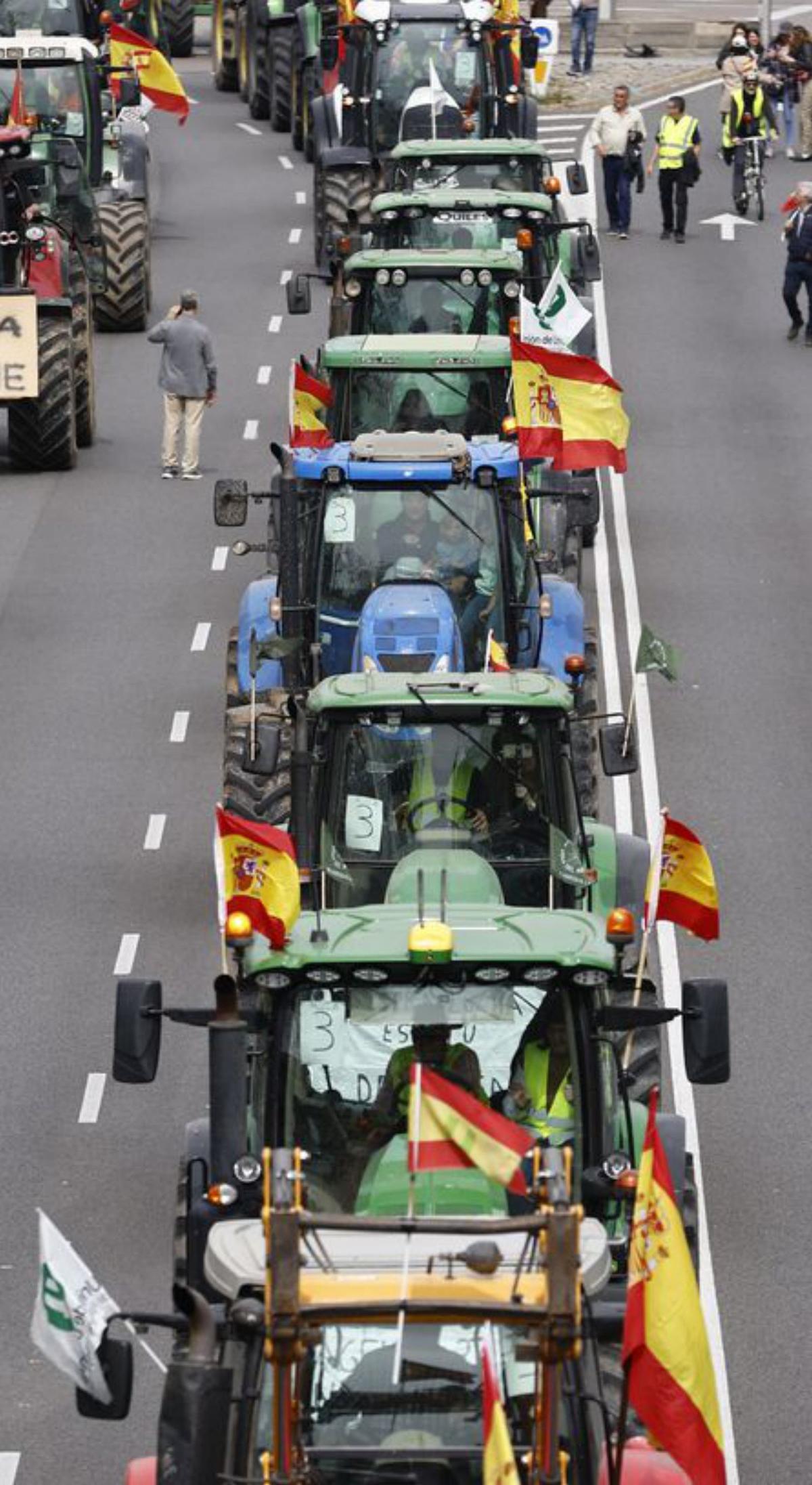 La protesta d’agricultors a Madrid reuneix menys assistents