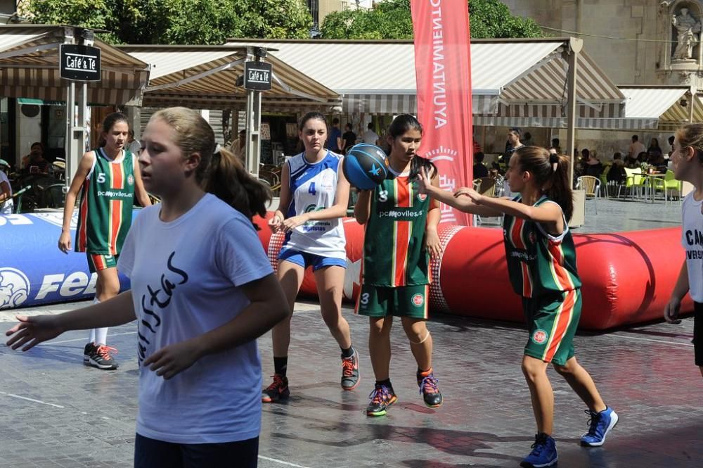 Baloncesto 3x3 en la Plaza Belluga