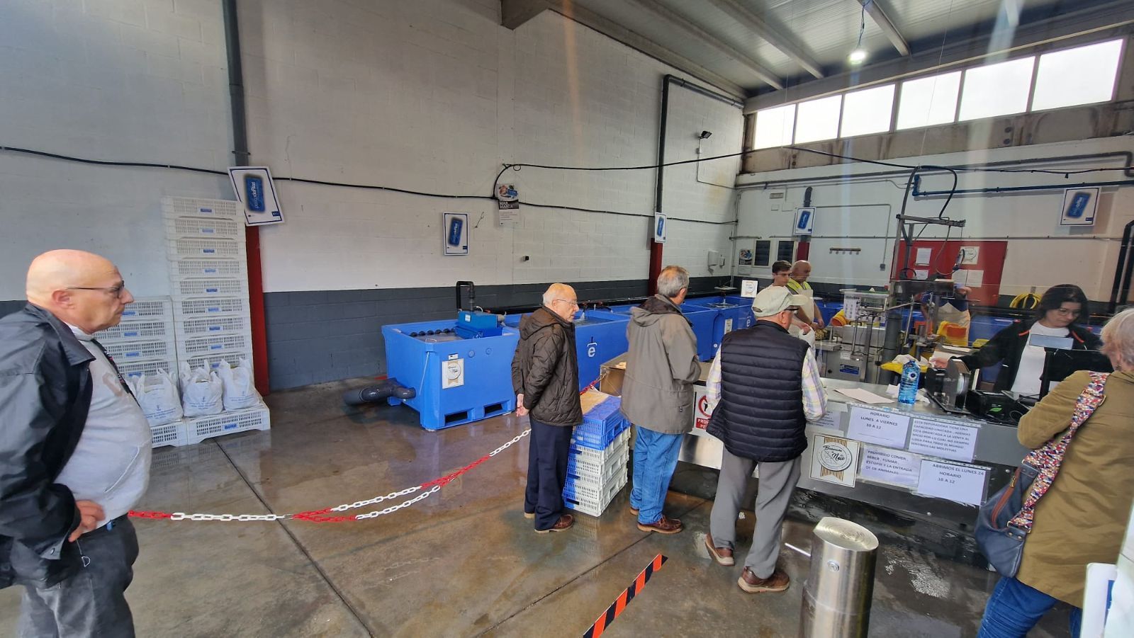 Así es el día a día en el puerto y la lonja de O Testal (Noia), donde cada vez se dan cita más mariscadores arousanos.