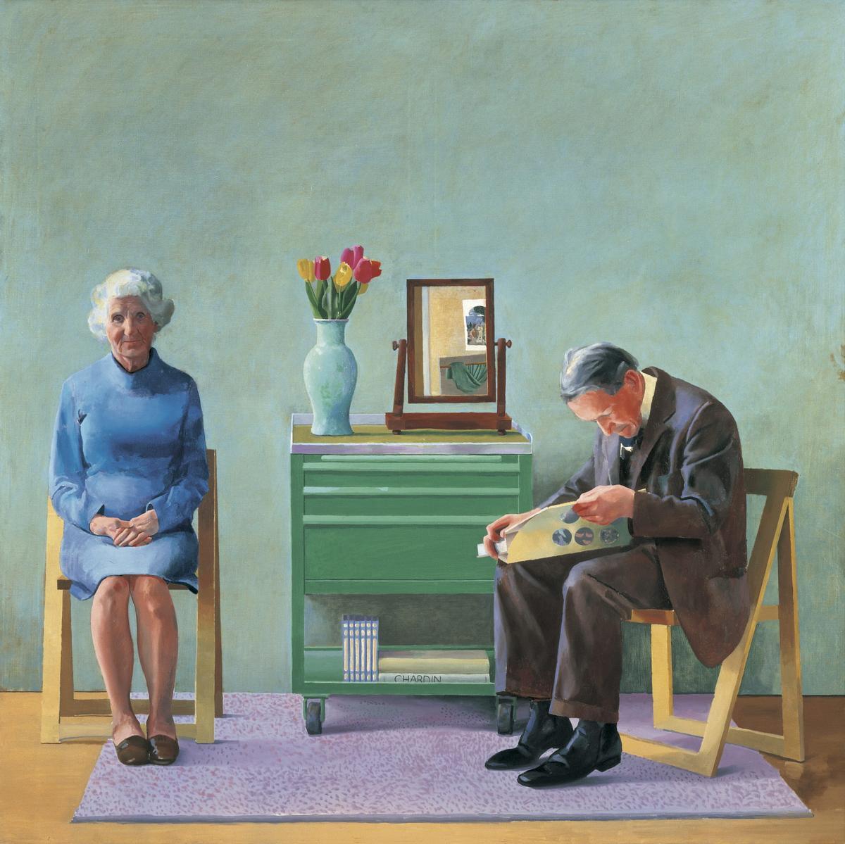 La obra 'My parents' (1977) del artista británico David Hockney. La obra 'My parents' (1977) del artista británico David Hockney.