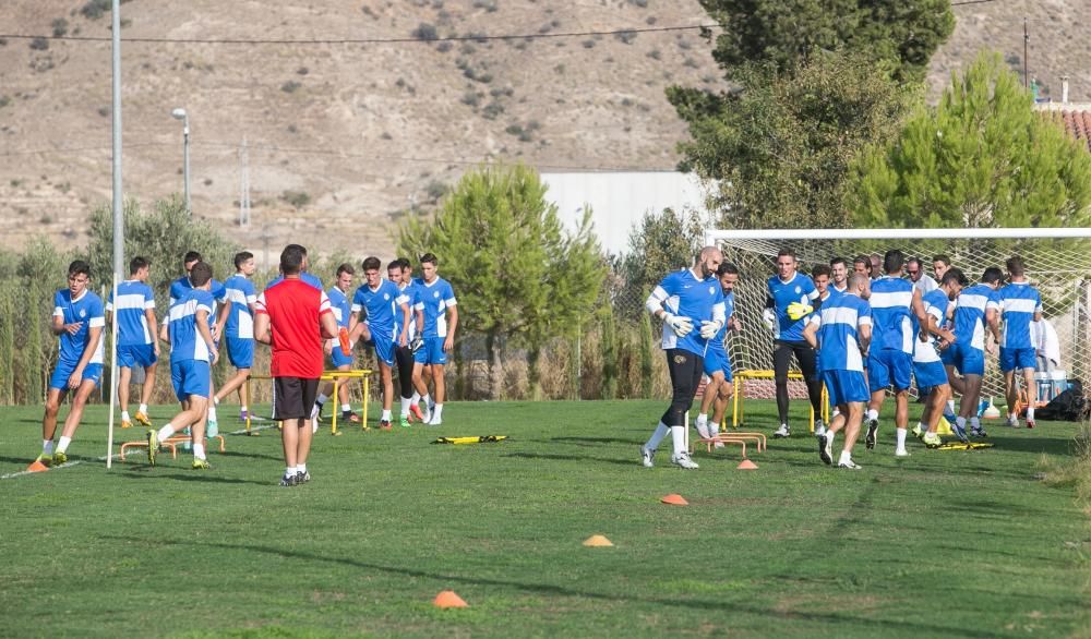 Primer entrenamiento del Hércules