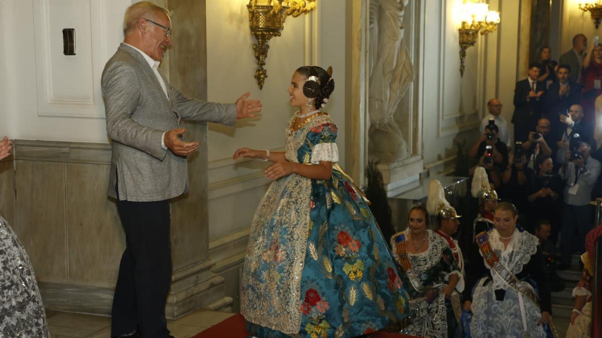 El emotivo discurso de Paula Nieto, Fallera Mayor Infantil de València 2023, en el acto de proclamación.