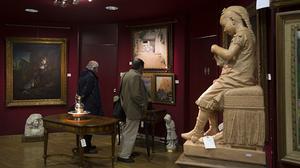 Gran subhasta d’antiguitats a la sala Balclis a Barcelona.