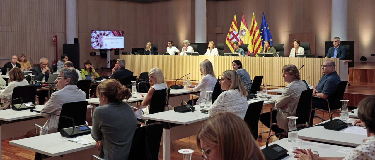 El pleno de investidura de la Diputación de Barcelona, el pasado 13 de julio.