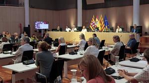 El pleno de investidura de la Diputación de Barcelona, el pasado 13 de julio.