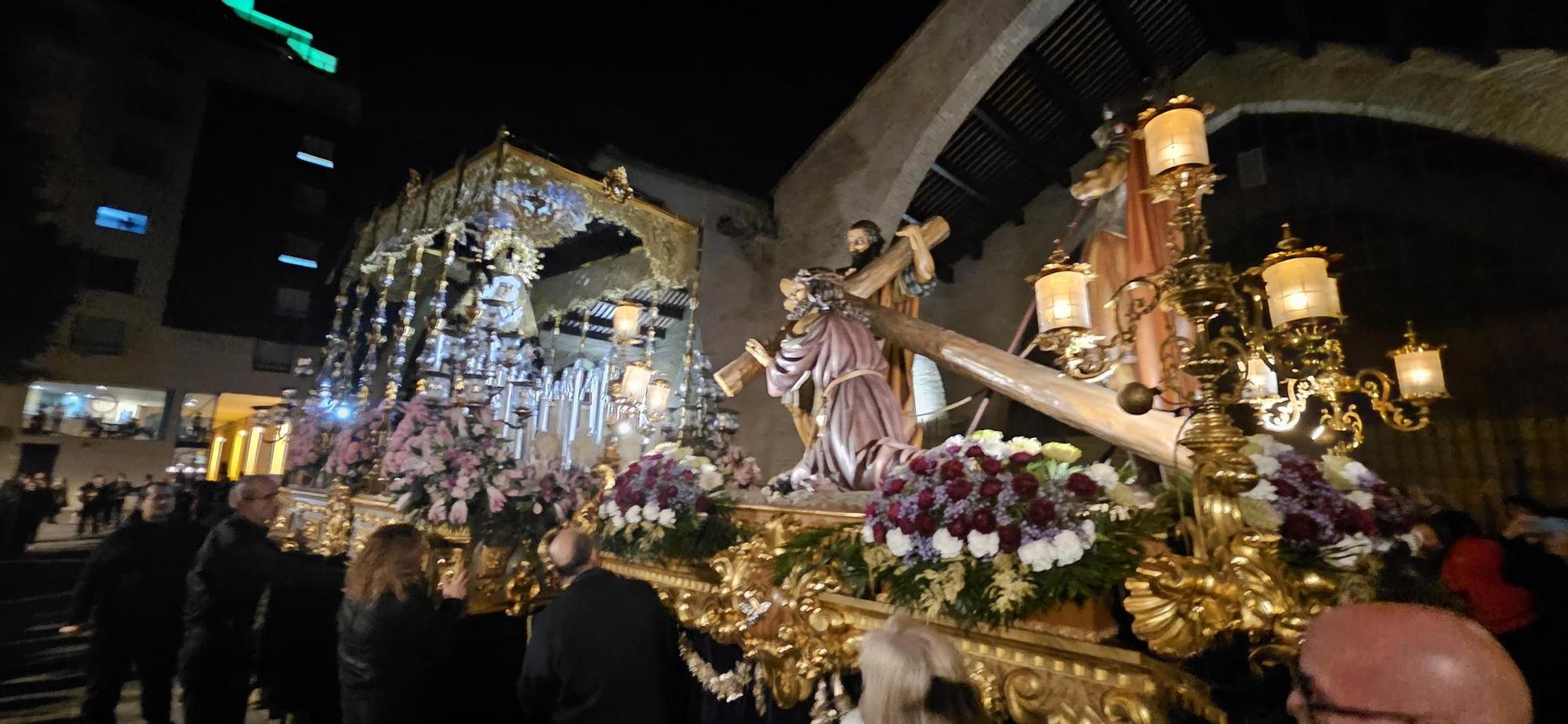 Procesión y Encuentro del Martes Santo en el Grao