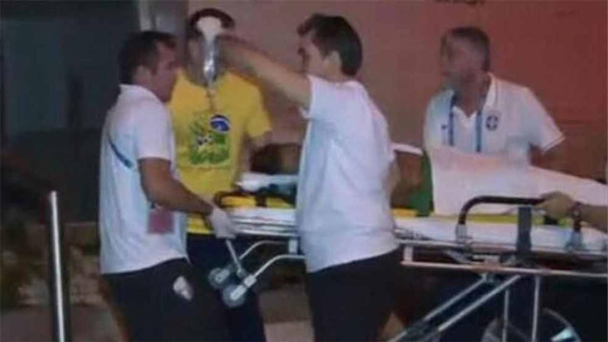 Neymar se lesionó en el Mundial 2014