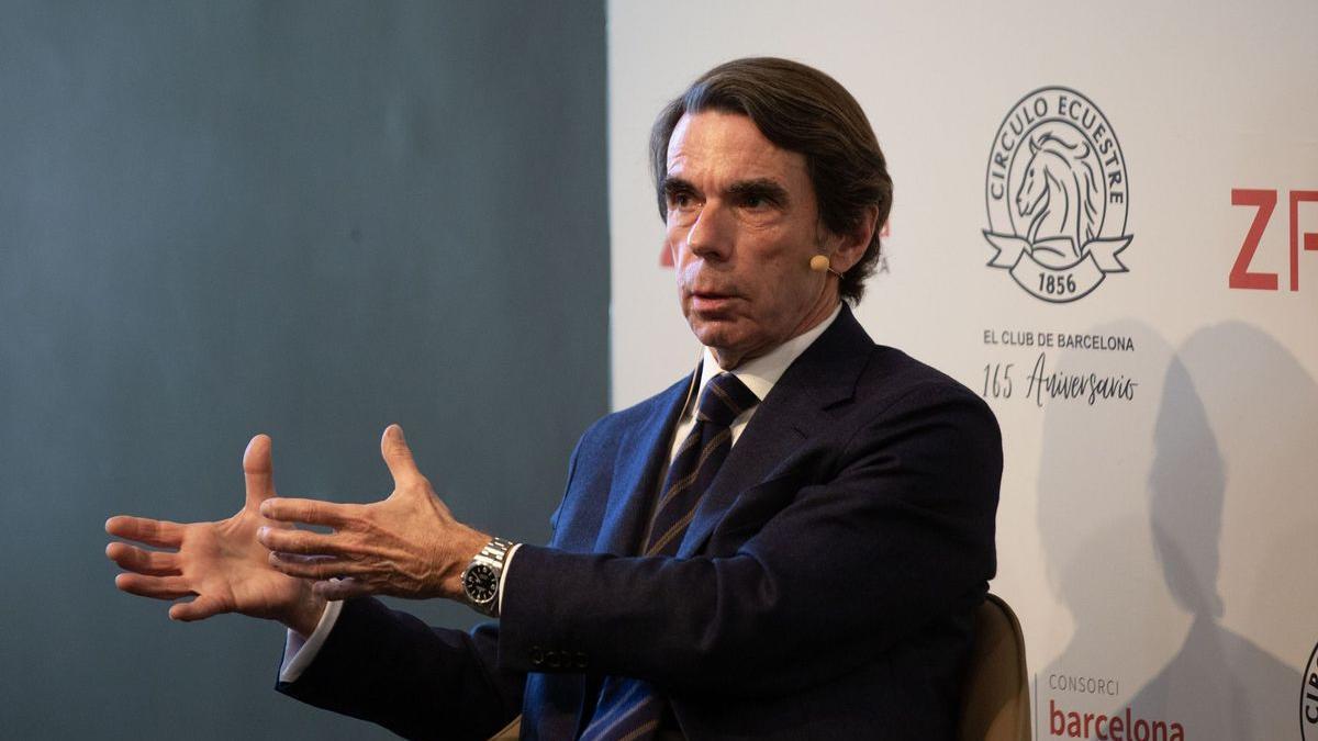 El expresidente del Gobierno José María Aznar.