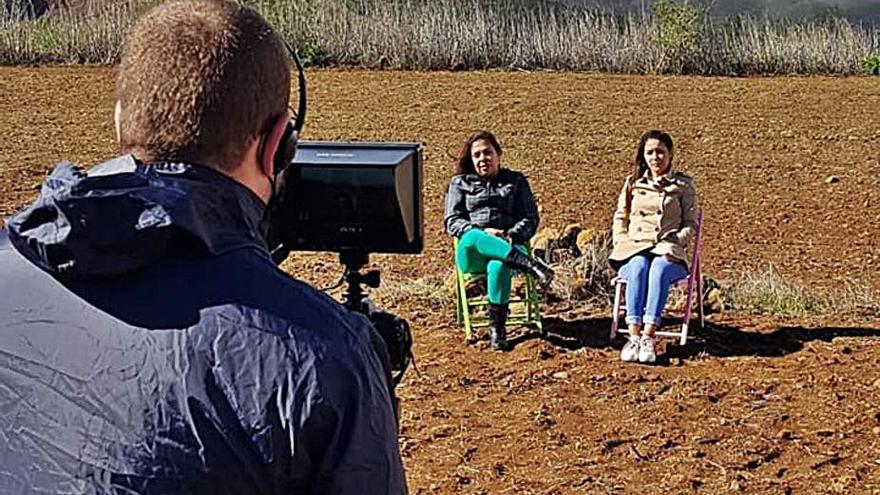 Uno de los rodajes de Vidas calladas, en El Tanque.