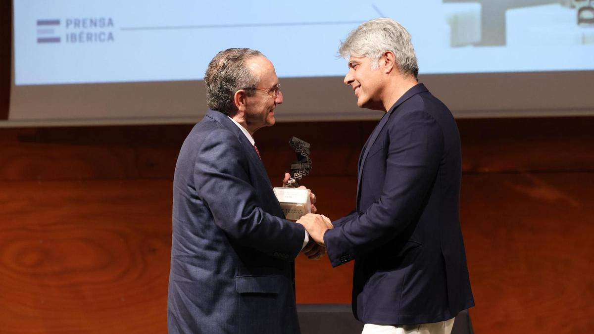Intervención de Kabir Mulchandani en los Premios Diario de Ibiza 2024.