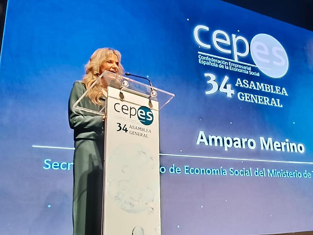 La secretaria de Estado de Economía Social, Amparo Merino.