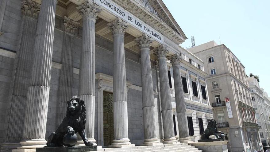 Fachada del Congreso de los Diputados.