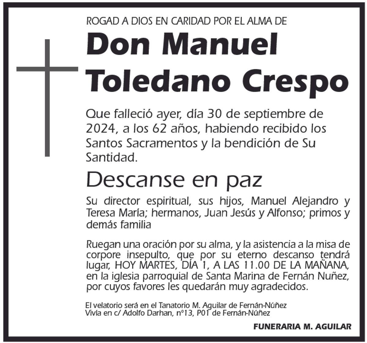 Manuel Toledano Crespo