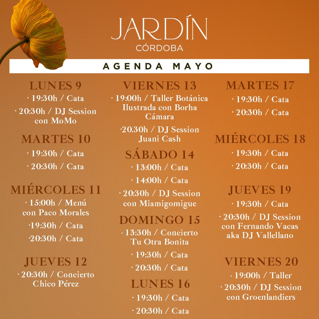 Agenda Jardín Córdoba