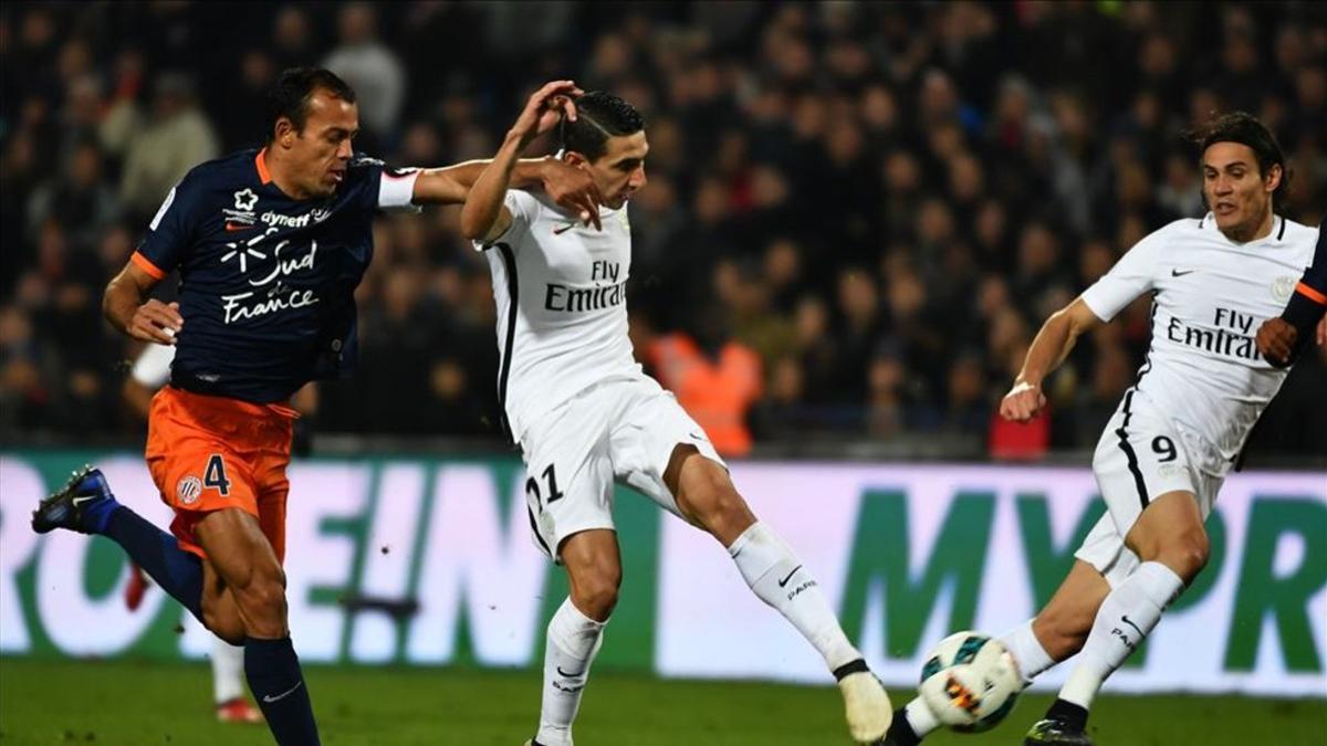 Di María, en el último partido del PSG, ante el Ludogorets