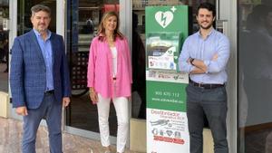 Equipo de Proyecto Salvavidas (de izq. a drcha.): Rubén Campo, socio fundador; Cristina Puyuelo del equipo comercial; y Carlos Fernández, ceo