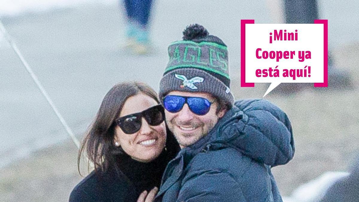 Bradley Cooper e Irina Shayk en un rodaje