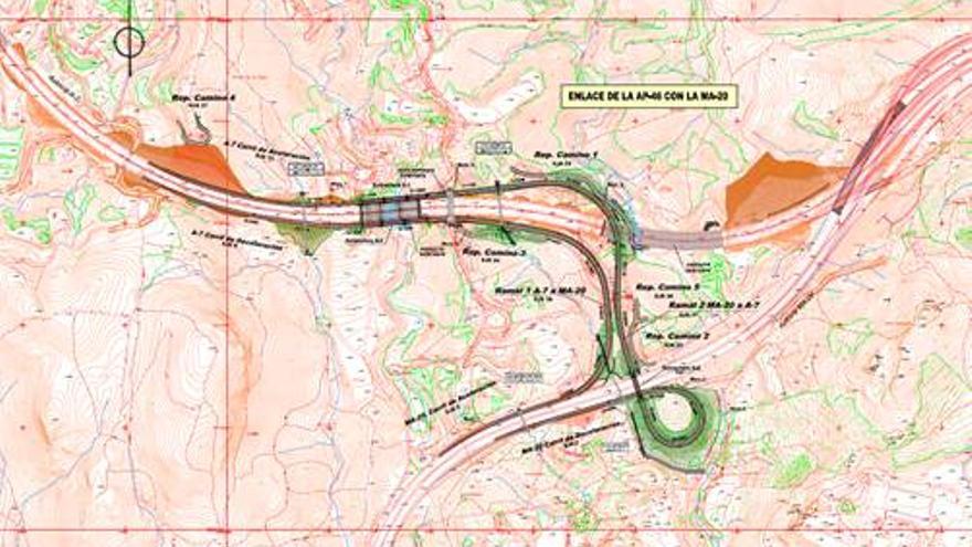 Abiertos al tráfico los dos nuevos enlaces de la AP-46 en Casabermeja y Málaga