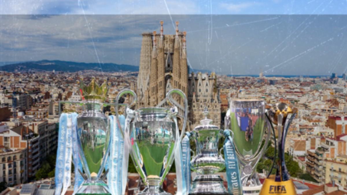 Los trofeos del Manchester City estarán en Barcelona
