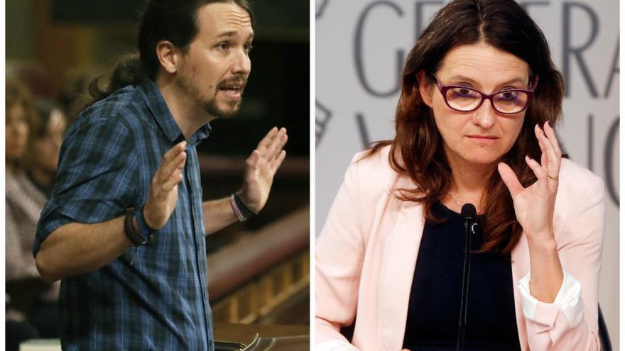 Pablo Iglesias ataca a Oltra y al Bloc por querer aplazar la moción a Rajoy
