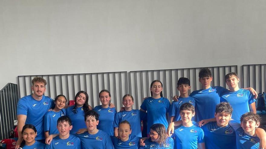 Podios para el Natació Xàtiva en la jornada de la liga alevín y en el Memorial Miguel A. Vives de Elche