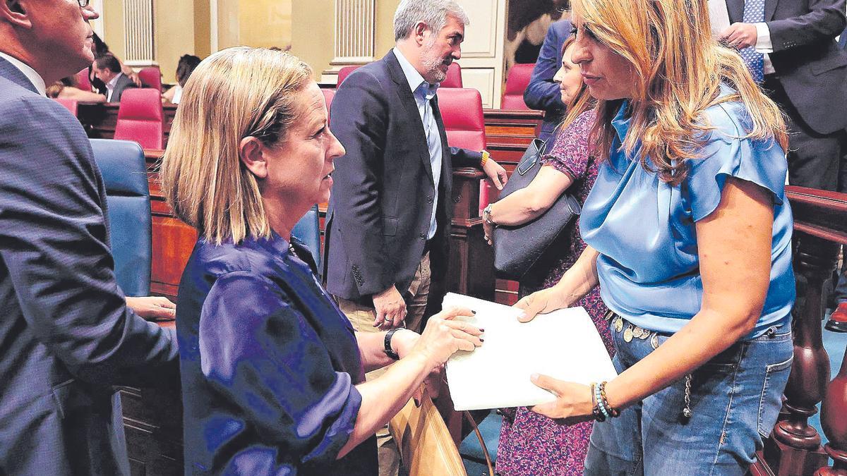 Pleno del Parlamento de Canarias. Entre otros asuntos se verán los nombramientos de los representantes de la Comunidad Autónoma en el Senado. | 25/07/2023 | Fotógrafo: María Pisaca Gámez