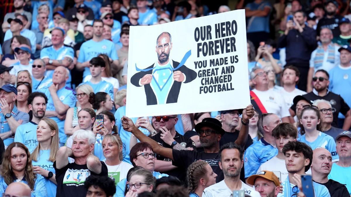 La afión del City ama a Pep