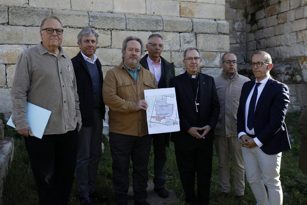 Responables del Ayuntamiento, del Obispado de Zamora y los arquitectos,