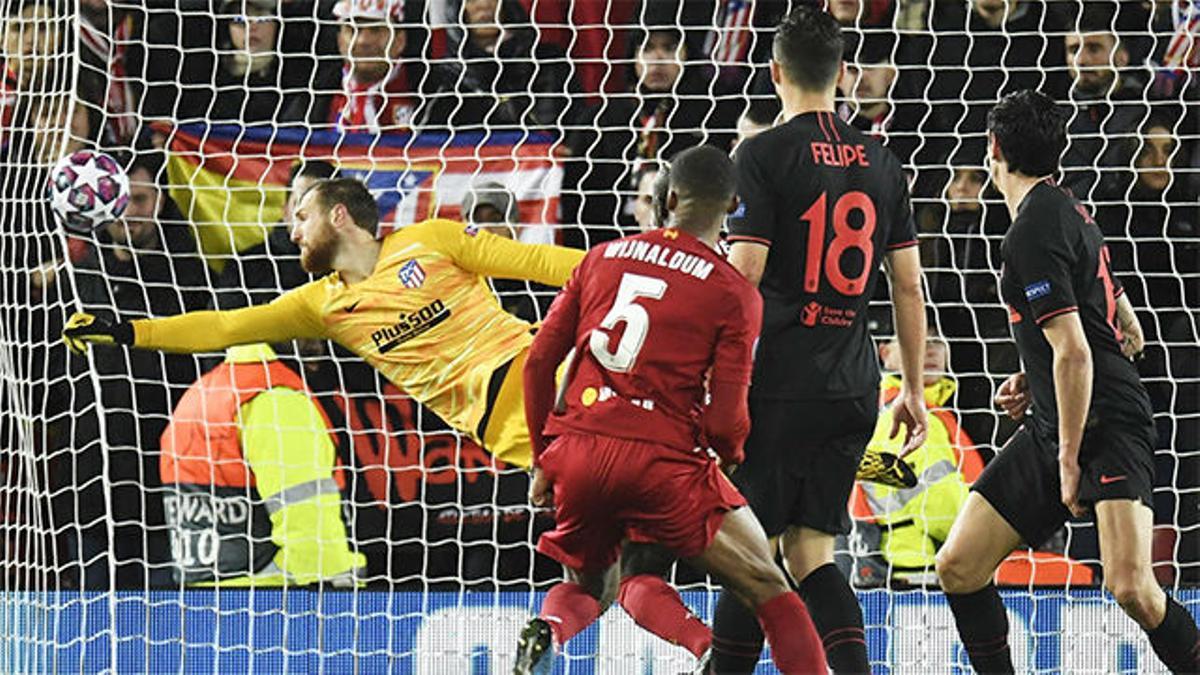 Oblak y su recital de paradones ante el Liverpool