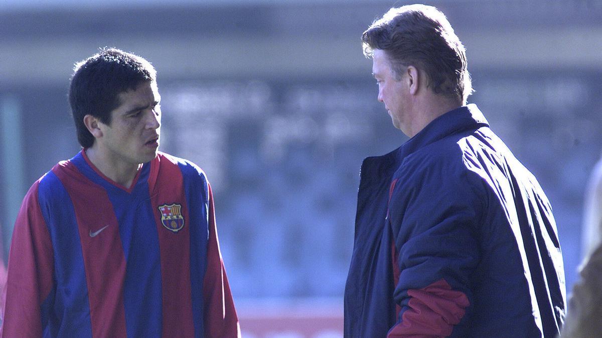 Riquelme-Van Gaal, una relación tormentosa