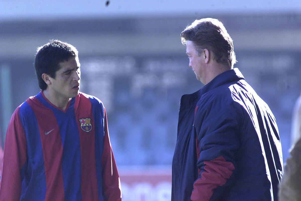 Riquelme-Van Gaal, una relación tormentosa