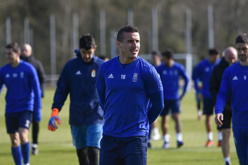 Entrenamiento del Oviedo en El Requexón