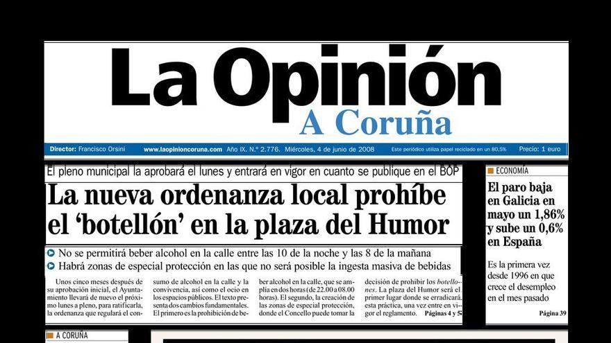 Página publicada en LA OPINIÓN el 4 de junio de 2008.