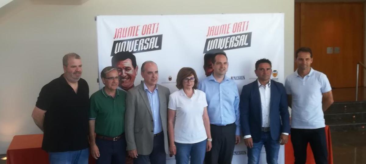 Presentación del homenaje a Jaume Ortí en la localidad de Aldaia.