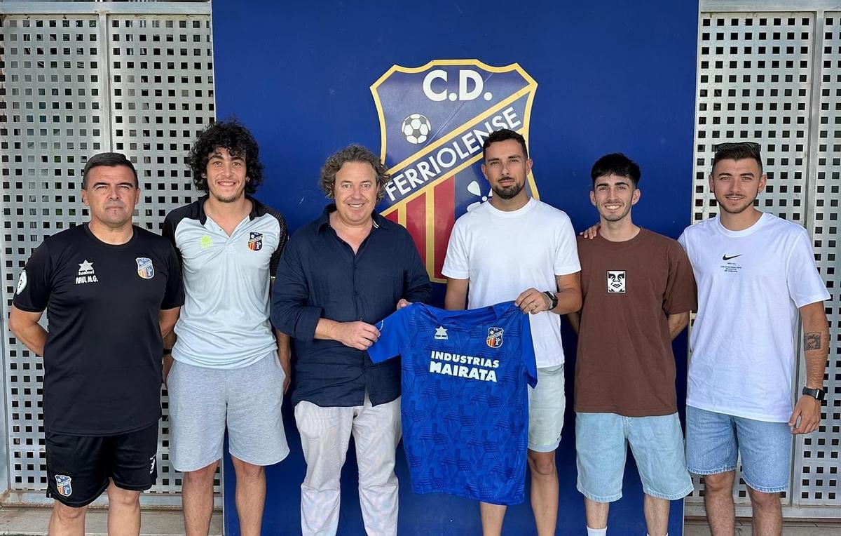 Fútbol. Cuerpo técnico de la primera plantilla del Ferriolense 2024-25.
