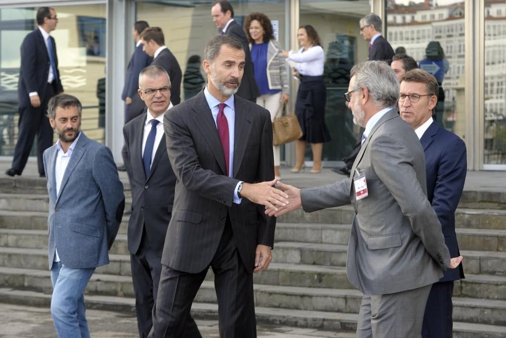 El rey en A Coruña con la Empresa Familiar