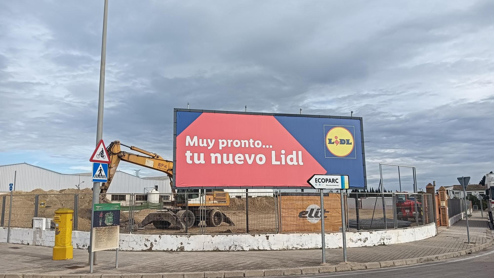 Parcela donde se ubicará el segundo supermercado Lidl de Gandia.
