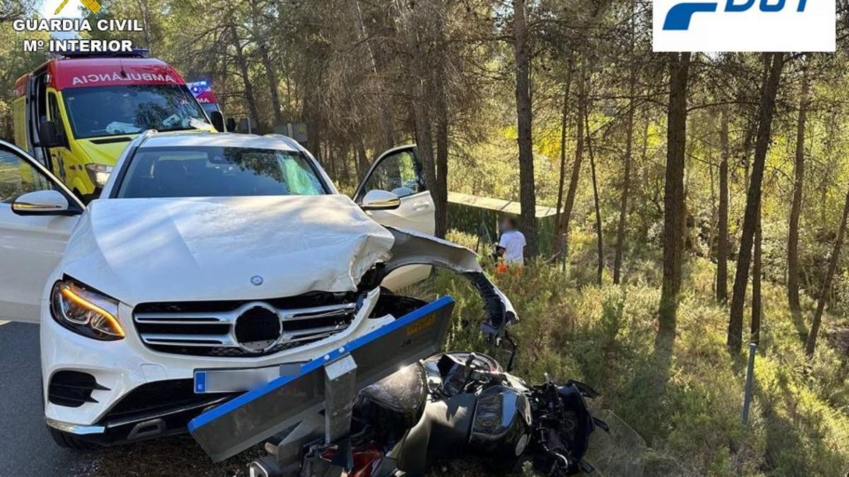 Imagen del accidente mortal ocurrido en Alcoy.