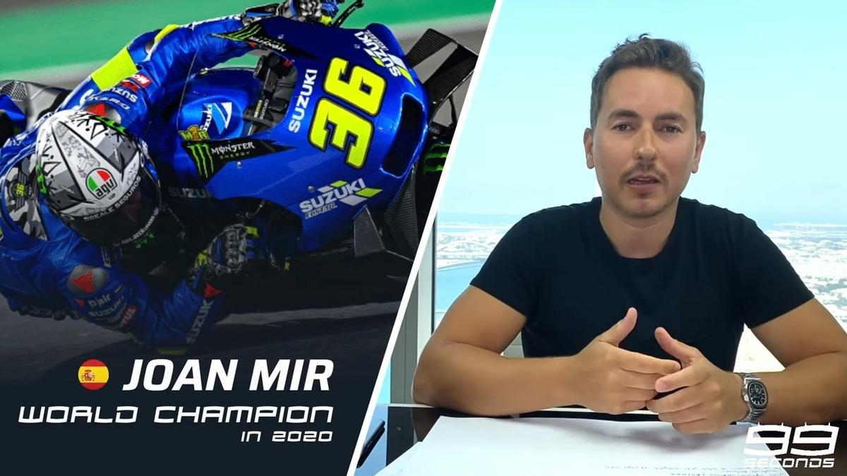 Jorge Lorenzo, este viernes durante su análisis en su programa en Youtube.