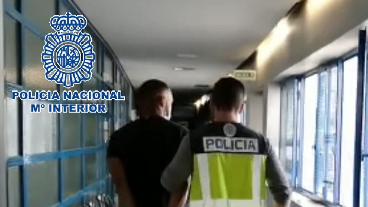 Detención del presunto agresor.