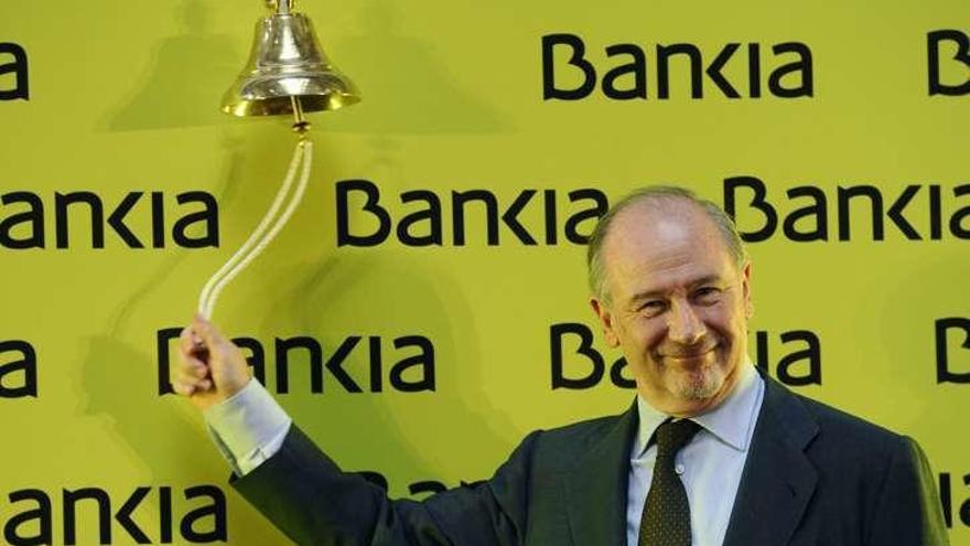 Rodrigo Rato, el día de la salida a bolsa de Bankia.