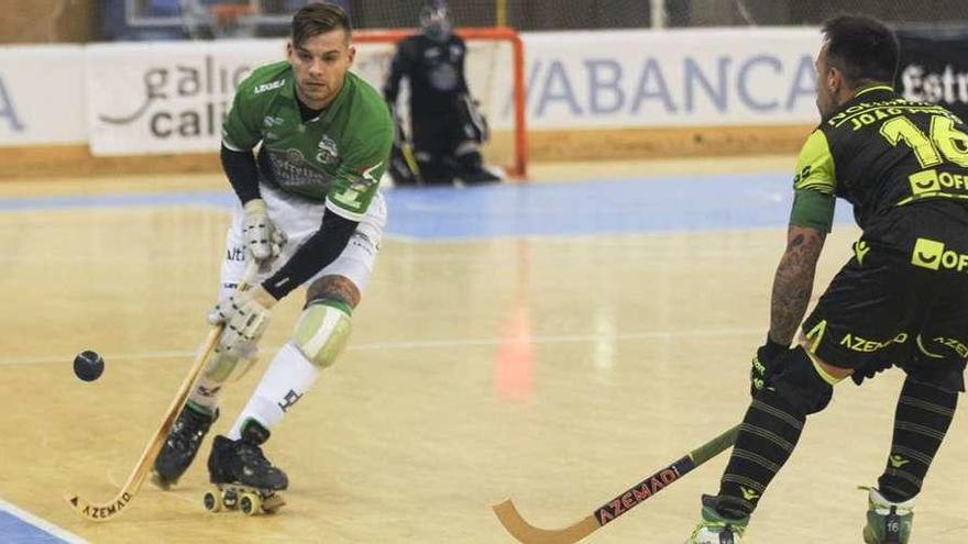 César Carballeira, en el partido contra el Sporting de Portugal del pasado sábado.