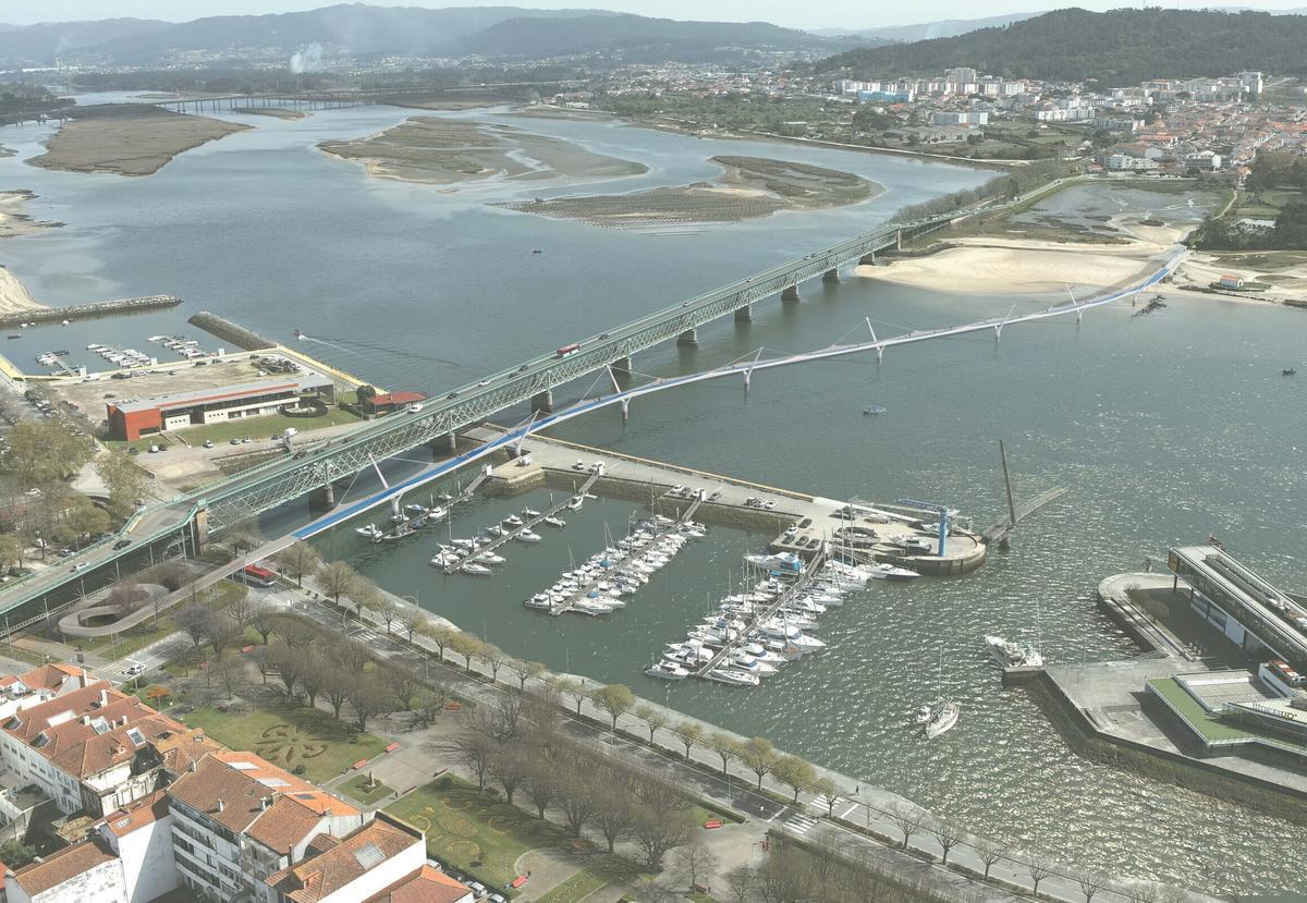 Viana do Castelo presenta su futuro puente peatonal y ciclable junto al histórico Eiffel
