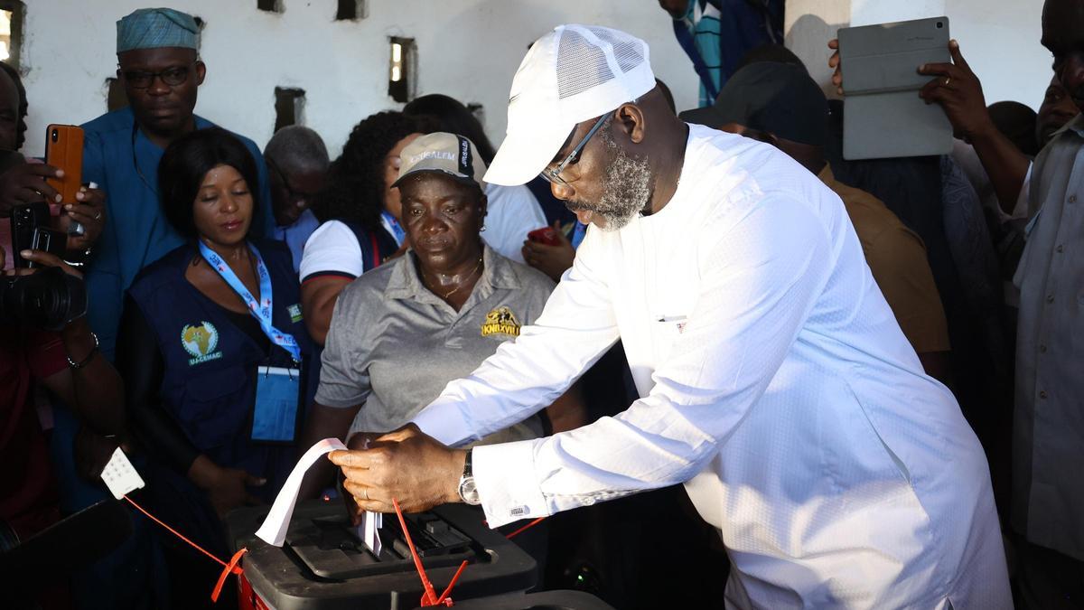 El expresidente de Liberia, George Weah.