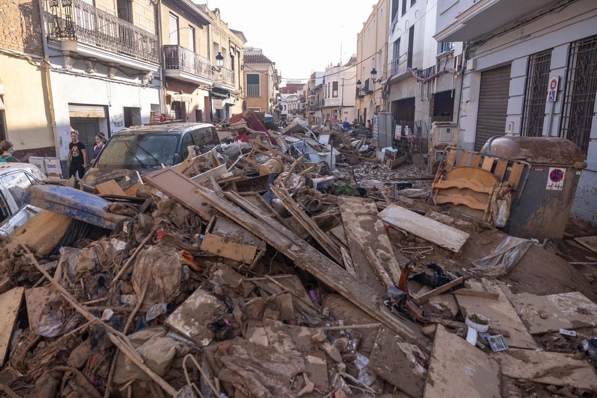 Así está Paiporta más de una semana después de la DANA