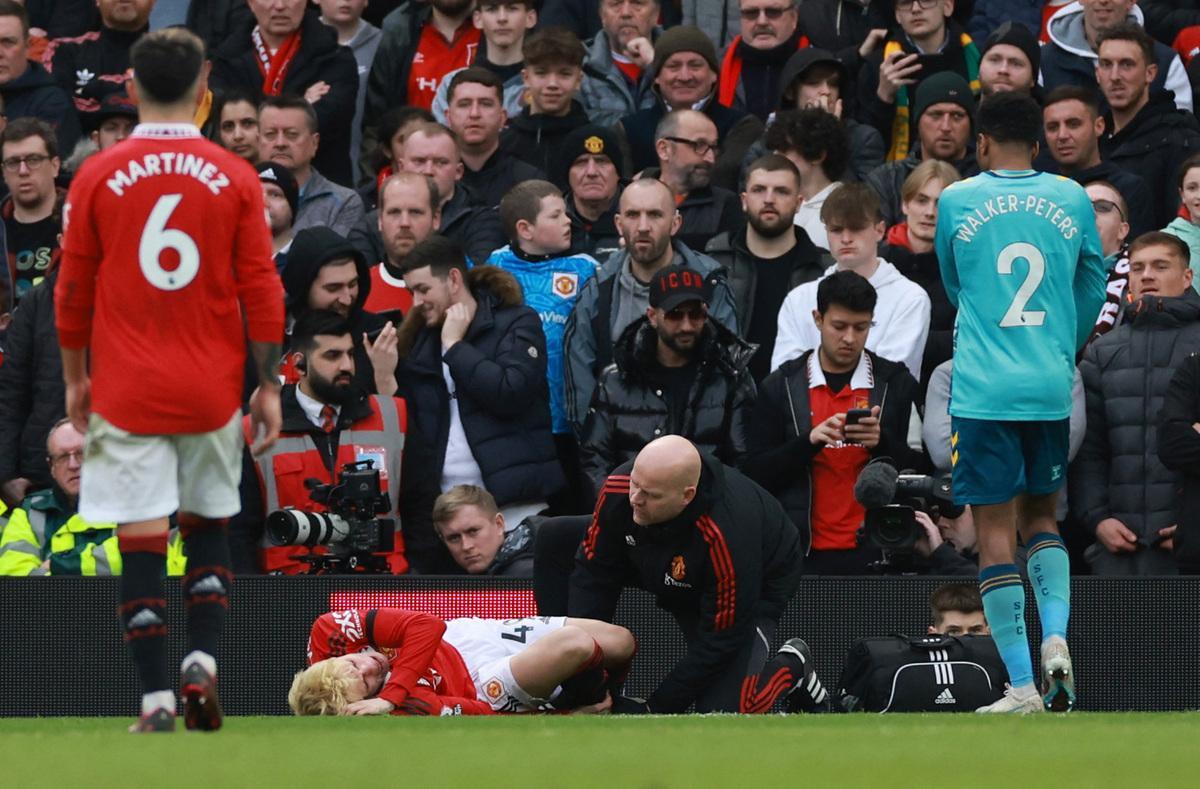 Garnacho se lesionó ante el Southampton