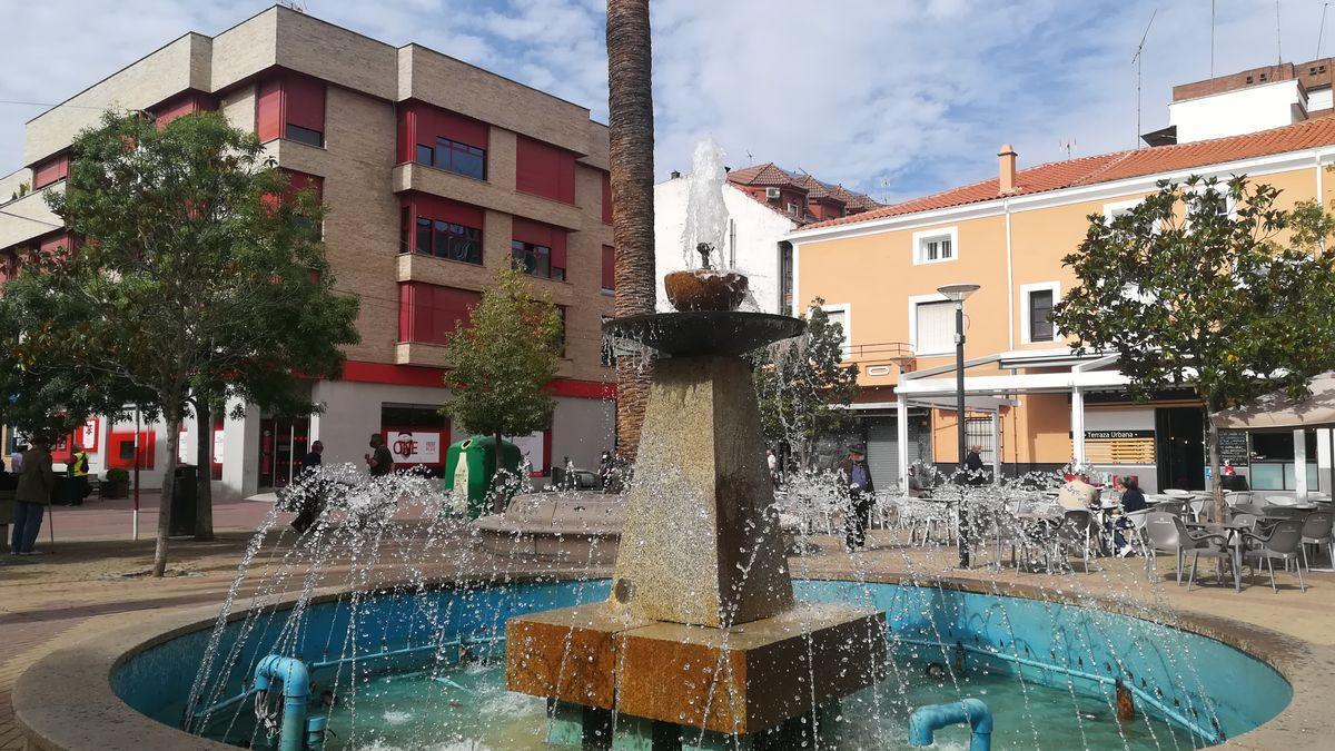 Algunas de las terrazas de establecimientos ubicados en la plaza del Jardincillo de Navalmoral.