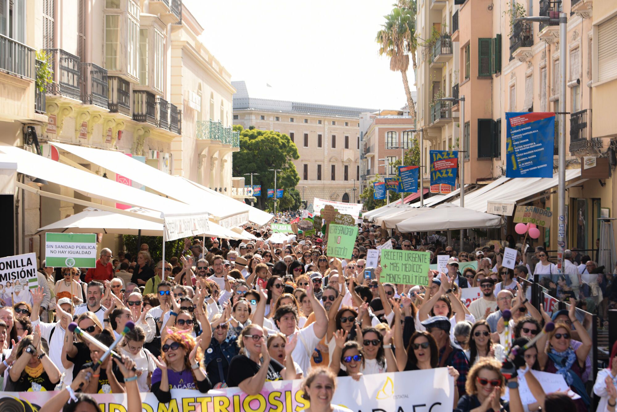 Manifestación por la sanidad pública en Málaga