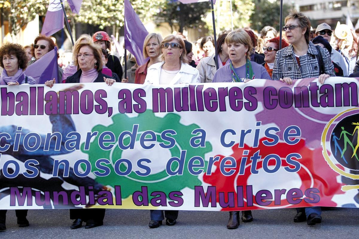 Marcha del 8M en Vigo en 2009